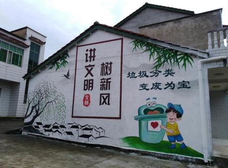 留坝墙绘是现在流行的墙体广告