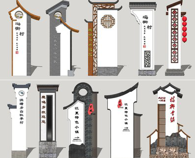 留坝美丽乡村标识标牌有哪些分类？